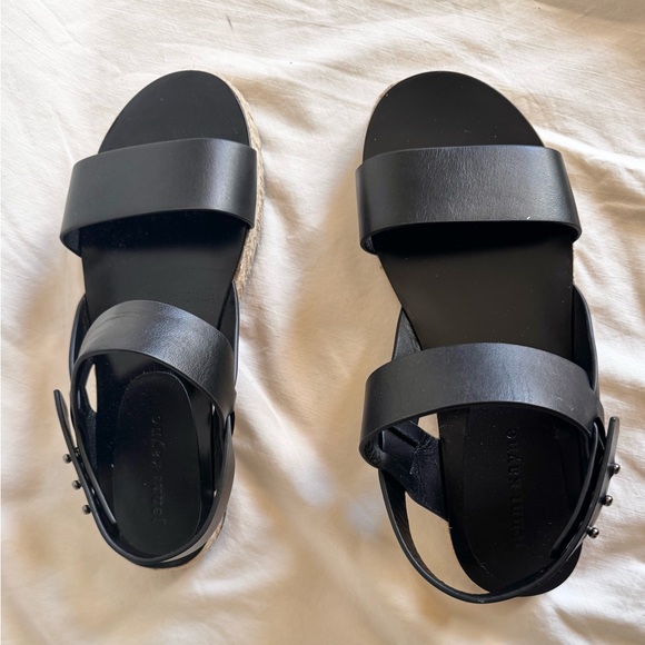 NWOT Jenni Kayne Sunday Leather Espadrille Sandals in Black Sz 38EU/US 8 - Picture 8 of 13